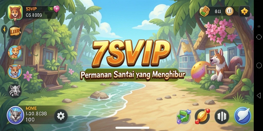 Screenshot gameplay 7SVIP menunjukkan keseruan dan variasi mini-game.