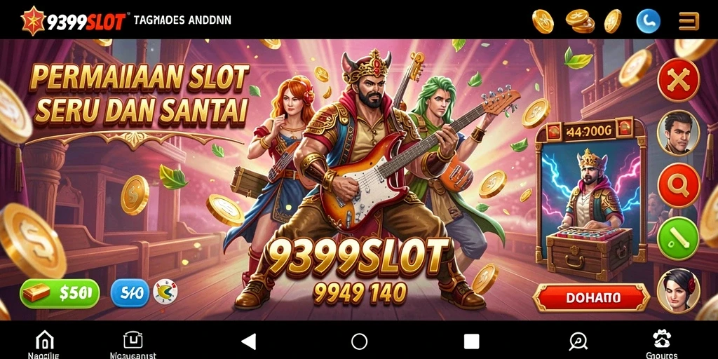 Screenshot menunjukkan gameplay <strong>9399SLOT</strong> yang mendebarkan dan penuh warna.