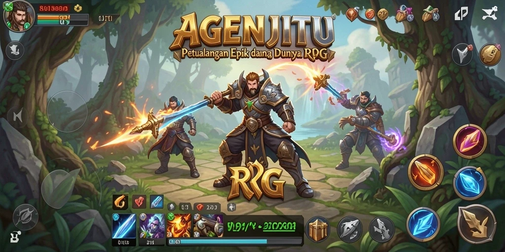 Tampilan gameplay AGENJITU yang mendebarkan dan penuh aksi.