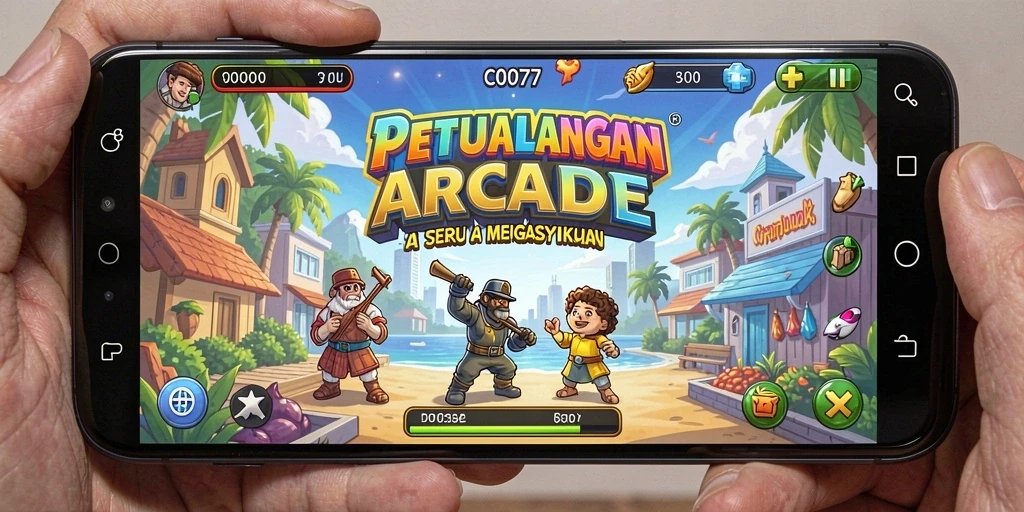 Screenshot gameplay C0077 menampilkan aksi seru dan interaksi karakter.
