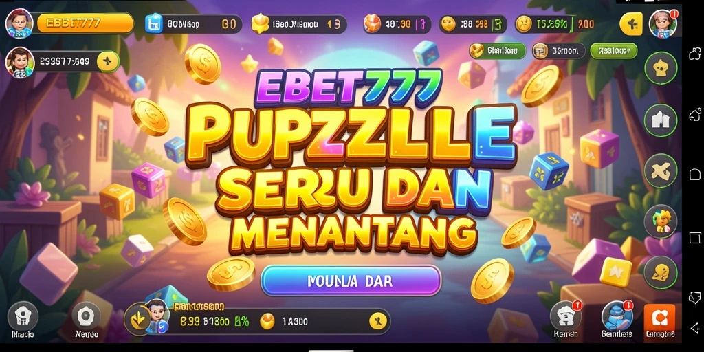 Tampilan gameplay menantang dalam permainan Puzzle EBET777.