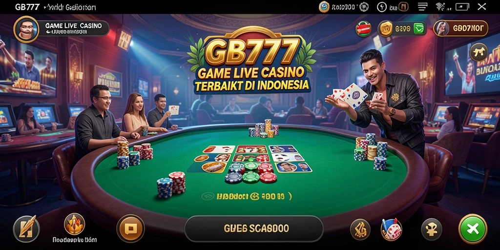 Gameplay Live Casino seru di GB777 dengan dealer langsung.