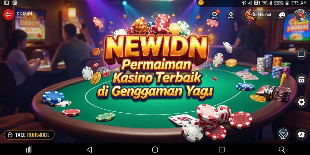 Tampilan gameplay NEWIDN yang menakjubkan dengan suasana Kasino.