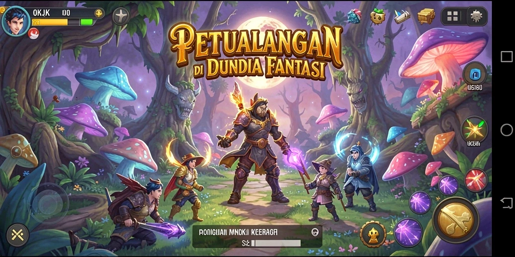 Gambaran gameplay seru OKJK di dunia petualangan.