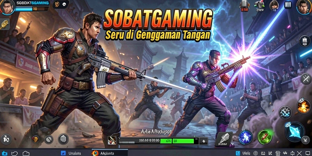 Tampilan menarik dari gameplay Fighting SOBATGAMING yang mendebarkan.