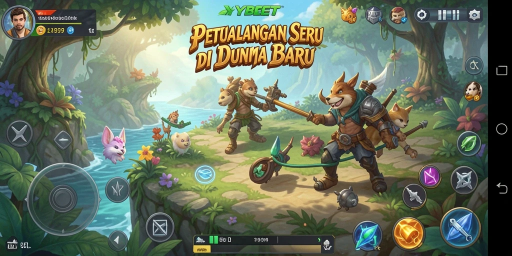 Tampilan menarik dari gameplay petualangan di YYBET.